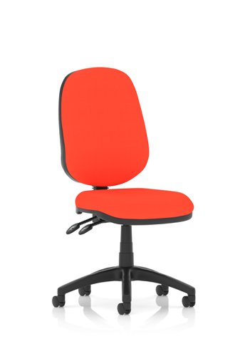 Eclipse Plus II Lever Task Operator Chair Bespoke Colour Tabasco Orange Office Chairs KCUP0228