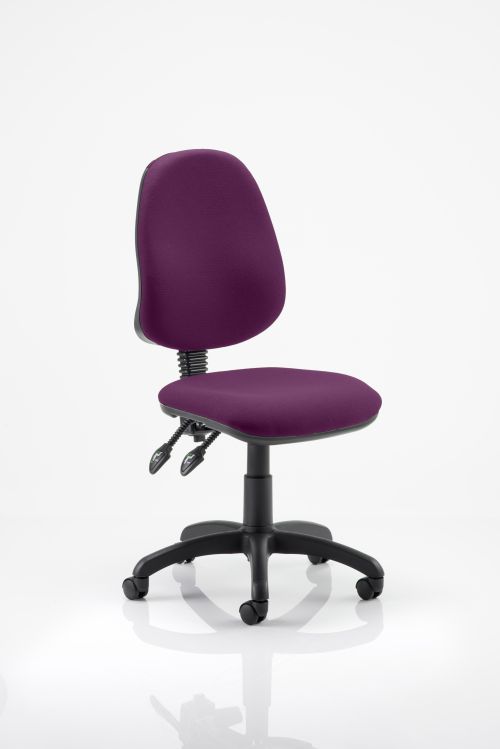 Eclipse II Lever Task Operator Chair Bespoke Colour Purple
