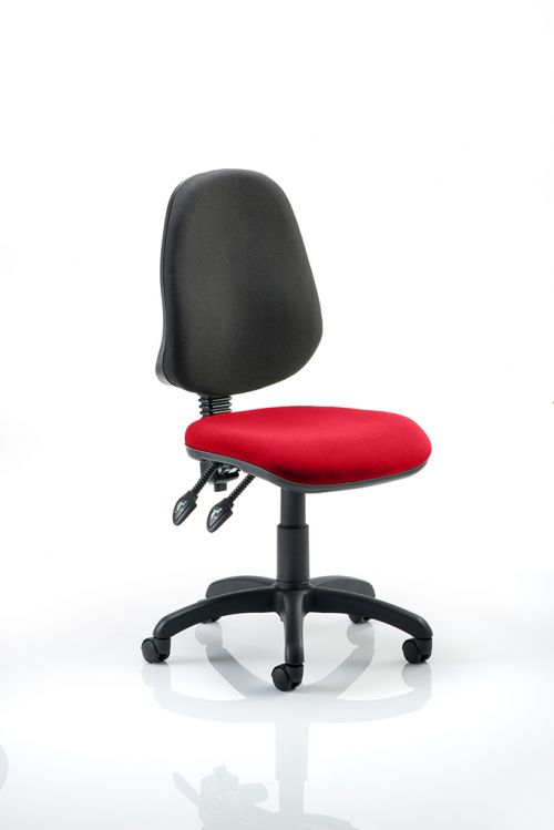 Eclipse II Lever Task Operator Chair Bespoke Colour Seat Post Box Red