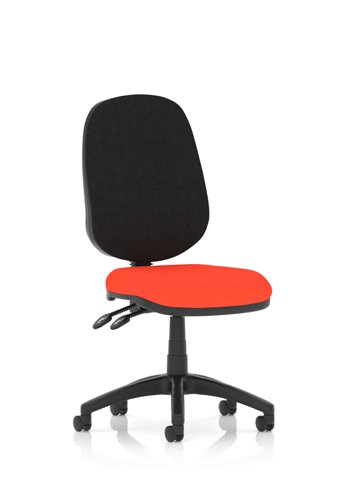 Eclipse Plus II Lever Task Operator Chair Bespoke Colour Seat Tabasco Orange Office Chairs KCUP0236