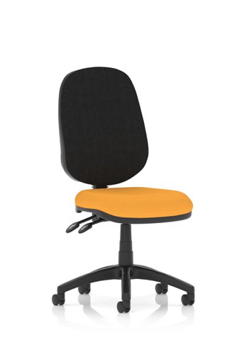 Eclipse Plus II Lever Task Operator Chair Bespoke Colour Seat Senna Yellow Office Chairs KCUP0237