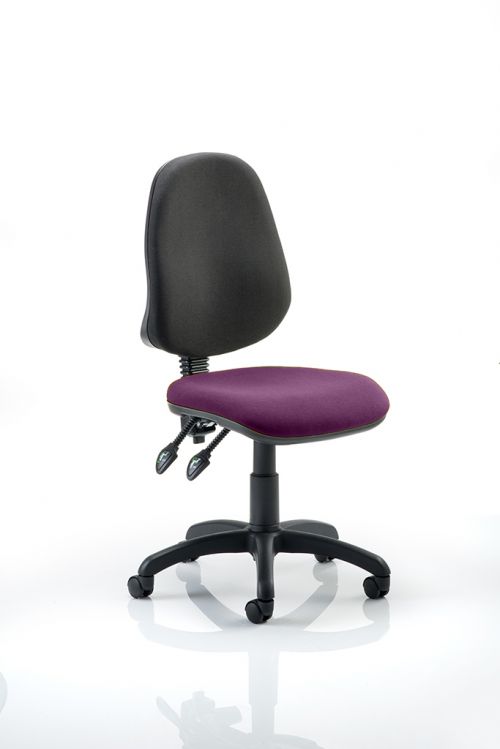Eclipse II Lever Task Operator Chair Bespoke Colour Seat Purple