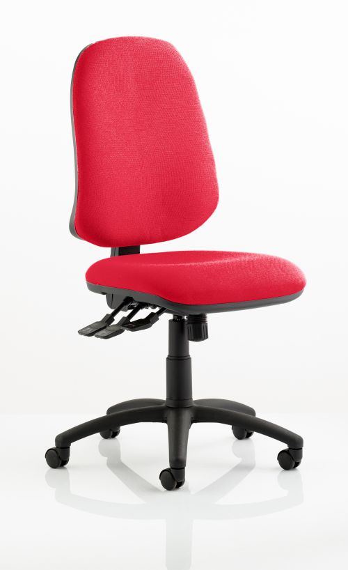Eclipse XL Lever Task Operator Chair Bespoke Colour Post Box Red
