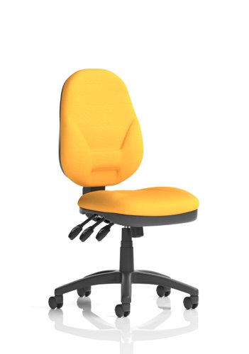 Eclipse Plus XL Lever Task Operator Chair Bespoke Colour Senna Yellow Office Chairs KCUP0245