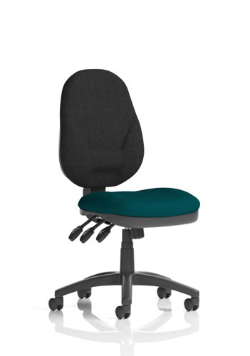 Eclipse Plus XL Lever Task Operator Chair Bespoke Colour Seat Maringa Teal
