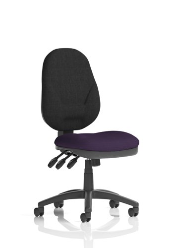 Eclipse XL Lever Task Operator Chair Bespoke Colour Seat Purple