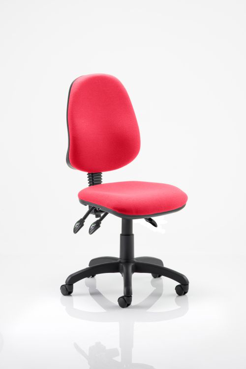 Eclipse III Lever Task Operator Chair Bespoke Colour Post Box Red