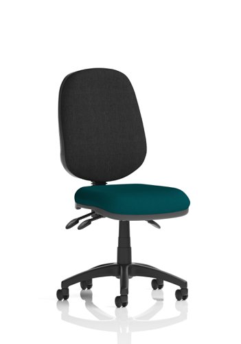 Eclipse Plus III Lever Task Operator Chair Bespoke Colour Seat Maringa Teal