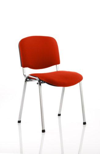 ISO Chrome Frame Bespoke Colour Tabasco Orange (MOQ of 4 - Priced Individually) Banqueting & Conference Chairs KCUP0316