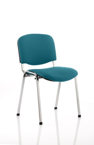 ISO Chrome Frame Bespoke Colour Maringa Teal (MOQ of 4 - Priced Individually) Banqueting & Conference Chairs KCUP0319