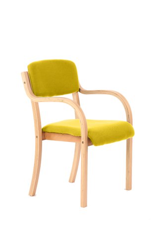 KCUP0389 | A beech wooden frame with generous seat and arms as standard in a choice of black or blue fabric. Ideal for many functions. 