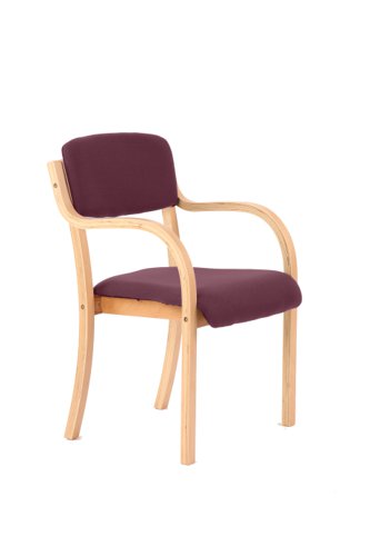 KCUP0392 | A beech wooden frame with generous seat and arms as standard in a choice of black or blue fabric. Ideal for many functions. 