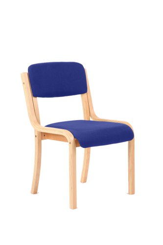 KCUP0395 | A beech wooden frame with generous seat and arms as standard in a choice of black or blue fabric. Ideal for many functions. 
