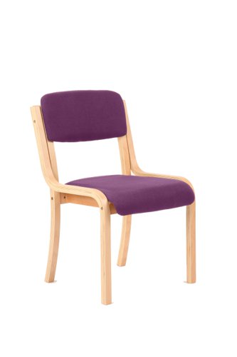 KCUP0400 | A beech wooden frame with generous seat and arms as standard in a choice of black or blue fabric. Ideal for many functions. 