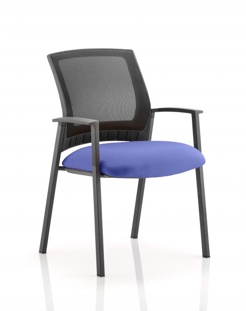 Metro Visitor Chair Bespoke Colour Seat Admiral Blue