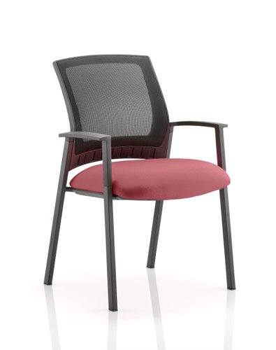Metro Visitor Chair Bespoke Colour Seat Ginseng Chilli | KCUP0406 | Dynamic