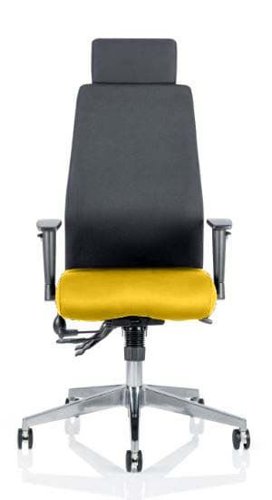 Onyx Bespoke Colour Seat With Headrest Senna Yellow