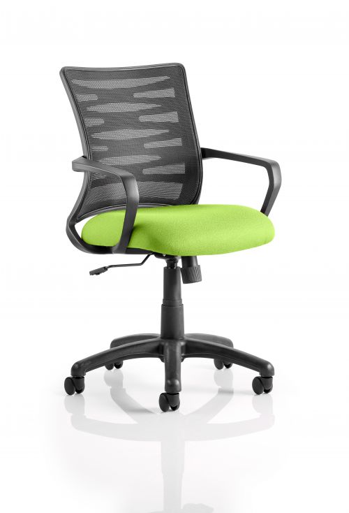 Vortex Task Operator Chair Mesh Back Bespoke Seat Myrrh Green KCUP0602