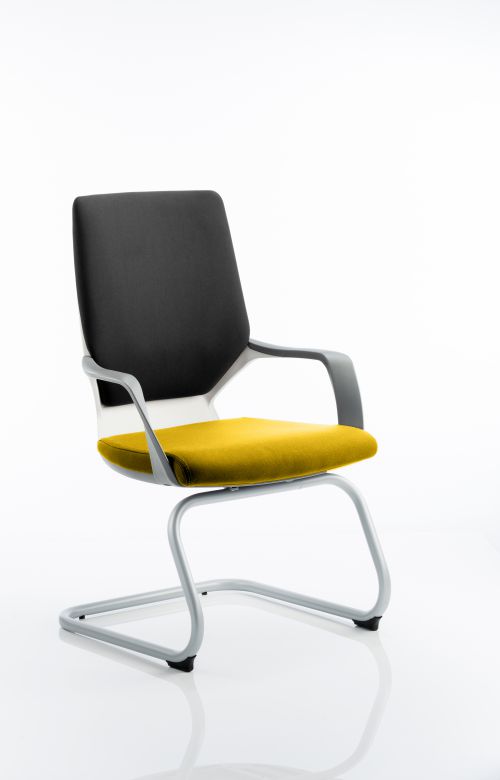 Xenon Visitor White Shell Bespoke Colour Seat Senna Yellow