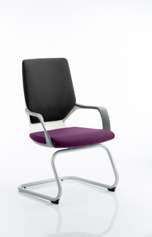 Xenon Visitor White Shell Bespoke Colour Seat Tansy Purple