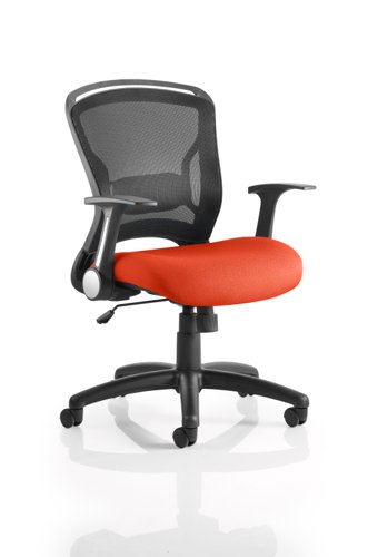 Zeus Bespoke Colour Seat Tabasco Orange Office Chairs KCUP0708