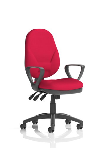 Eclipse Plus XL Lever Task Operator Chair Bespoke With Loop Arms In Bergamot Cherry  KCUP0896
