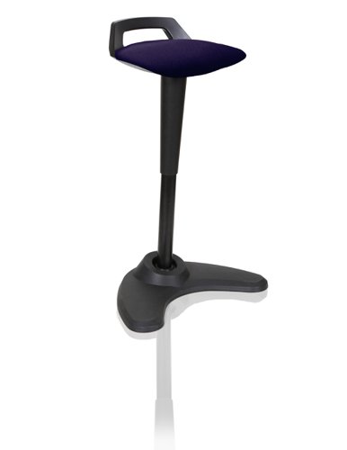 Dynamic Spry Stool Black Frame and Bespoke Colour Fabric Seat Tansy Purple - KCUP1206