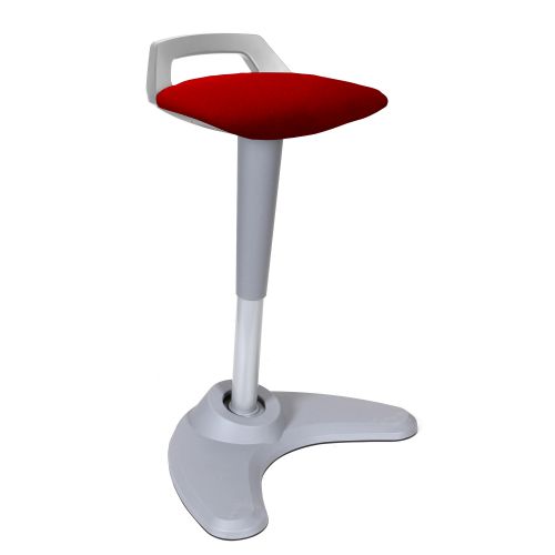 Spry Stool Grey Frame Bespoke Seat Bergamot Cherry KCUP1210