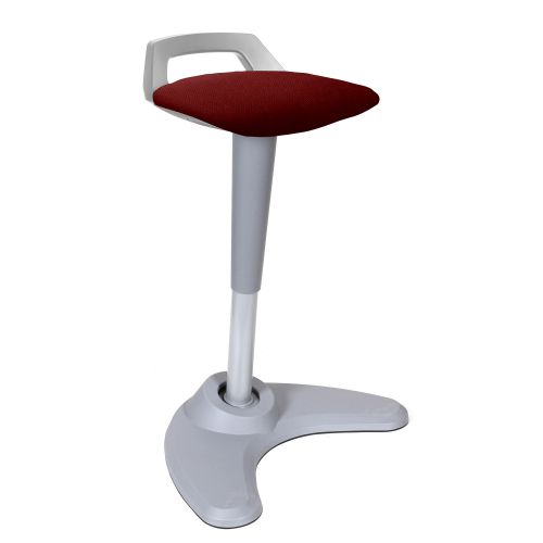 Spry Stool Grey Frame Bespoke Seat Ginseng Chilli KCUP1211