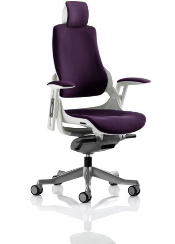 Zure White Shell With Headrest Fully Bespoke Colour Tansy Purple Dynamic