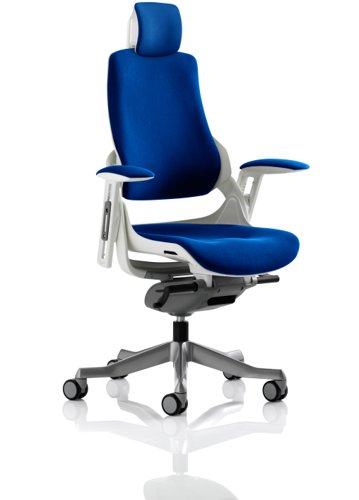 KCUP1288 Zure White Shell With Headrest Fully Bespoke Colour Stevia Blue