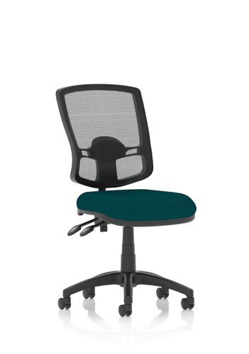 Eclipse Plus II Lever Task Operator Chair Mesh Back Deluxe With Bespoke Colour Seat in Maringa Teal