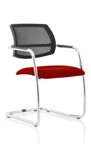 Swift Cantilever Bespoke Colour Ginseng Chilli Visitors Chairs KCUP1629
