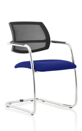 Swift Cantilever Bespoke Colour Stevia Blue Visitors Chairs KCUP1633