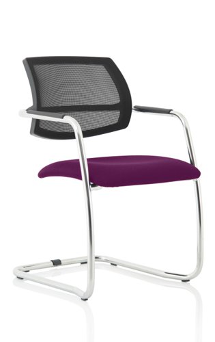 KCUP1635 | With generously proportioned seats, stunning looks and the inclusion of a comfortable, curved mesh back, the Swift family of chairs will keep your guests coming back for more. Stackable, lightweight and available in both a cantilever frame and 4 leg visitor frame version, the Swift will give your space the lift it needs.