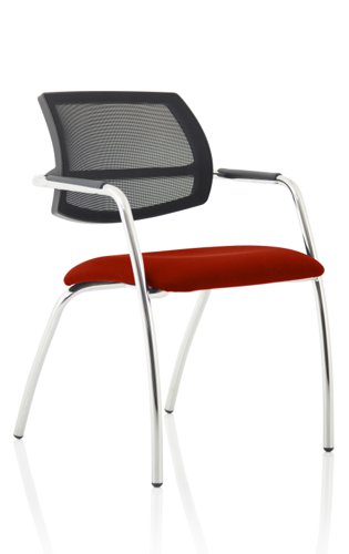 Swift Visitor (Straight Leg) Bespoke Colour Ginseng Chilli Visitors Chairs KCUP1637