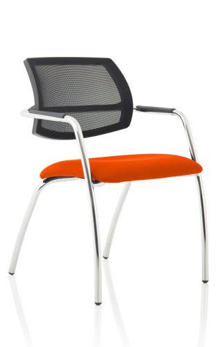 Swift Visitor (Straight Leg) Bespoke Colour Tabasco Orange Visitors Chairs KCUP1642