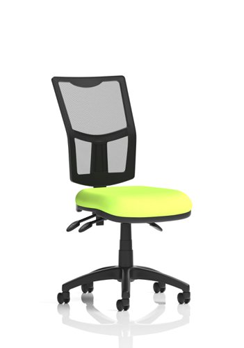 Eclipse Plus III Lever Task Operator Chair Mesh Back With Bespoke Colour Seat In Myrrh Green