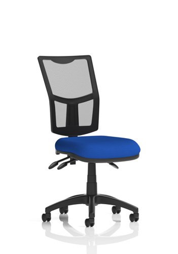 Eclipse Plus III Lever Task Operator Chair Mesh Back Bespoke Colour Seat Stevia Blue