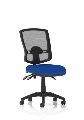 Eclipse Plus III Lever Task Operator Chair Deluxe Mesh Back Bespoke Colour Seat Stevia Blue