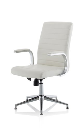 EX000189 Ezra Executive White Leather Chair