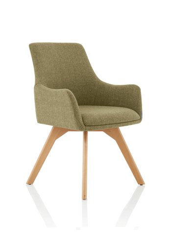KCUP1947 | The natural beauty of wood is emphasised with the Carmen chair that has a solid timber frame mounted by a stunning seat and back design with integral armrests,  Timeless elegance for any office environment.
