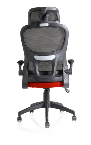 Iris Mesh Back Task Operator Office Chair Bespoke Bergamot Cherry Fabric Seat With Headrest - KCUP2032 17149DY