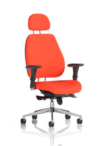 Chiro Plus Bespoke Colour Tabasco Orange With Headrest