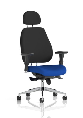 Chiro Plus Bespoke Colour Seat Stevia Blue With Headrest