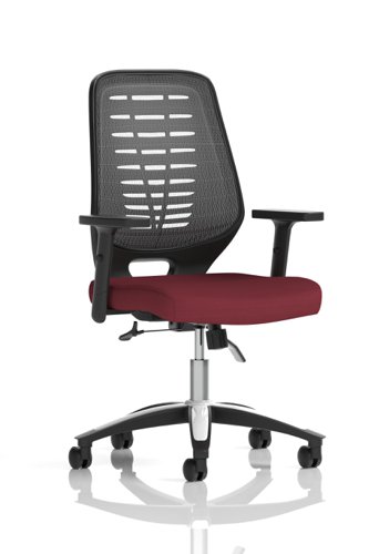 Relay Task Operator Chair Bespoke Colour Silver Back Ginseng Chilli With Height Adjustable Arms