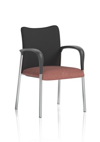 Academy Visitor With Arms Black Fabric Back Bespoke Colour Seat Rivet Forge