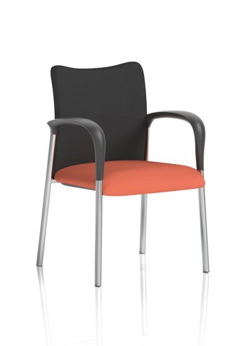 Academy Visitor With Arms Black Fabric Back Bespoke Colour Seat Quest Crab