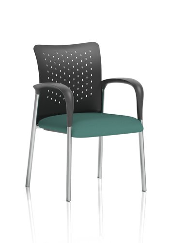 Academy Visitor With Arms Nylon Back Bespoke Colour Seat Quest Kelp