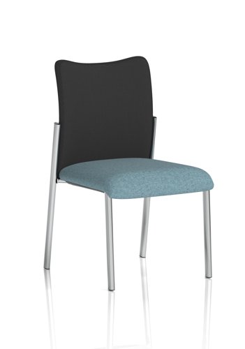 Academy Visitor Without Arms Black Fabric Back Bespoke Colour Seat Rivet Quench